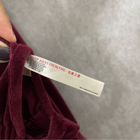 Daily Practice By Anthropologie Side-Tie Velvet Cowlneck Pullover Sweatshirt S - Picture 8 of 10